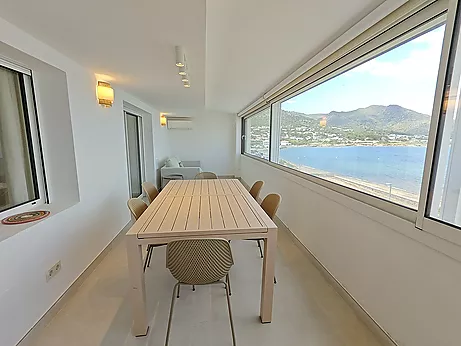 Spectacular renovated beachfront apartment with pool for the entire month of July