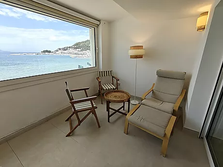 Spectacular renovated beachfront apartment with pool for the entire month of July