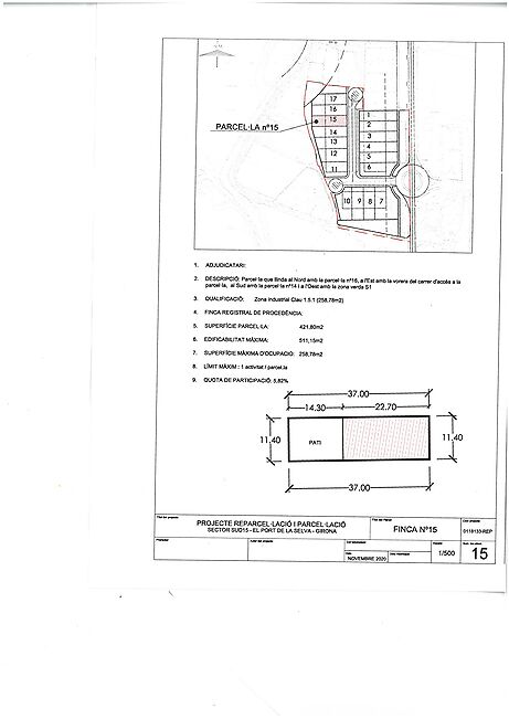 Plots for sale in the Industrial Zone
