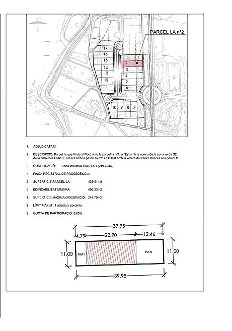 Terrain à vendre dans la zone industrielle